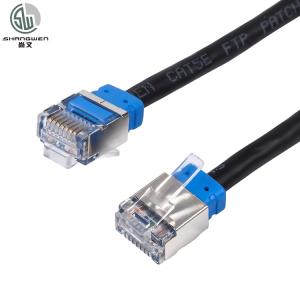 Quality 28awg Short Body FTP Patch Cord Rj45 Cat5e 4P Ethernet Communication Cable wholesale