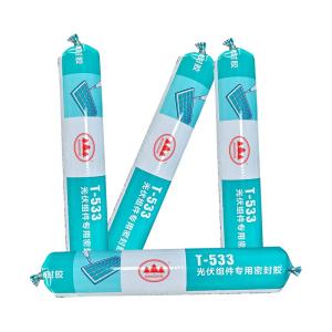 Quality T-533 Silicone Sealant Cartridge for Photovoltaic Module Frame Sealing wholesale