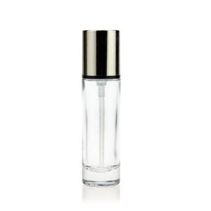 Quality Cosmetics Packaging 30ml Liquid Foundation Glass Bottle With Pump wholesale