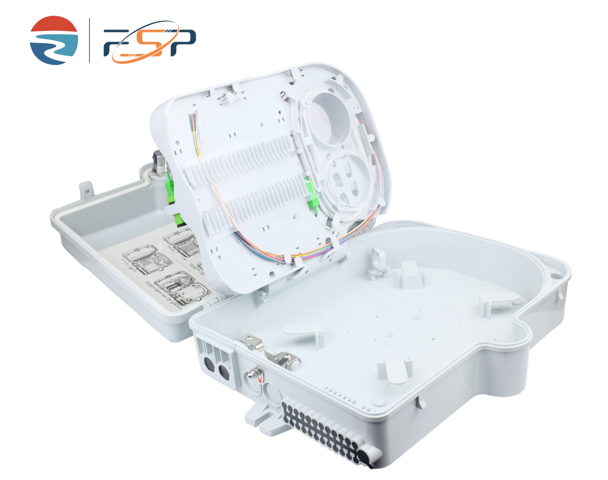 16 Core Splitter Model Fiber Optic Termination Box SC Connector IP65 Waterproof