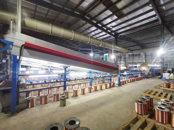Cheap Electromagnetic Copper Wire Tinning Machine Antiwear Extrusion 3500KG for sale