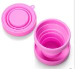 Flexible Bpa Free Silicone Water Cup With Lids For Kids , Adults Toothbrush Cup