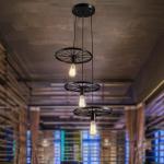 Black Loft Style industrial pendant lights for Bar Kitchen Coffee Shop