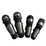 4Pcs/set Motorcycle Riding Knee Elbow Pads Stainless Steel Protective Gear for