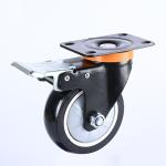 130kg 125mm Industrial Furniture Trolley Bearing Type Ball Bearing Hole Distance