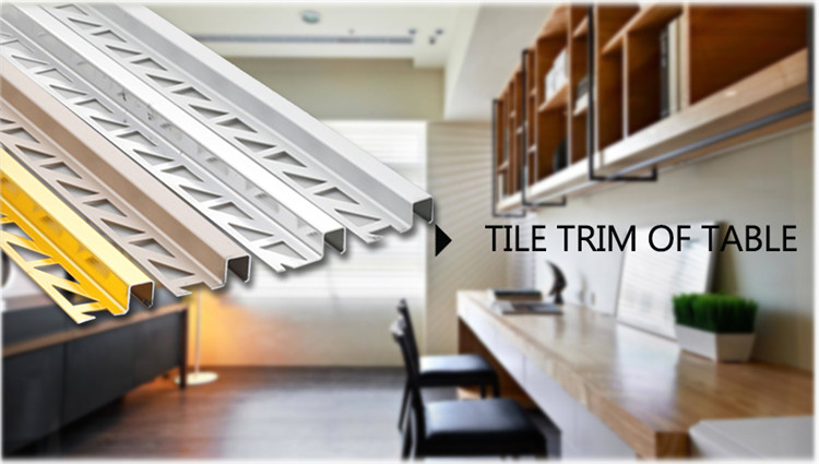 Movement Joints and Cove-shaped Aluminum Tile Trim Profiles