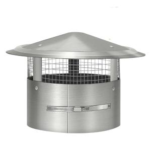 Quality 8 Inch 200mm Round Fixed Stainless Steel Chimney Cap With Bird Guard wholesale