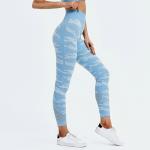 Polyester Fiber Seamless Yoga Pants Outdoor Sports Leggings For Women