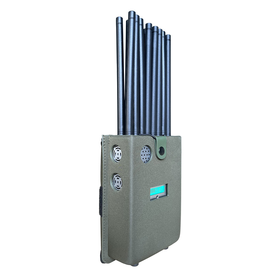 16 Antennans Portable Signal Jammer Blocking 2G, 3G, 4G, 5G Mobile Phone Signals , And GPSL1, GPSL2-L5, 2.4GWIFI, 5.2GWIFI, 5.8GWIFI, Lojack Signals
