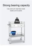3 Layer Hospital Stainless Steel Medical Instrument Trolley