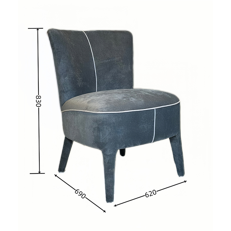 Wholesale Restaurant Simple Frosted Velvet Cloth Chair Home Dining Room Hotel Furniture
