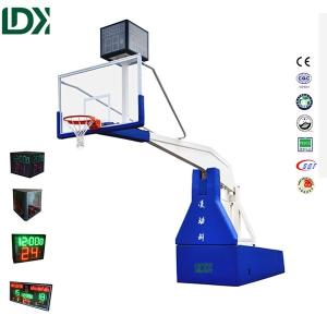 Quality FIBA Professional Basketball Hoop Electric Hydraulic Basketball Stand Equipment For Sale wholesale