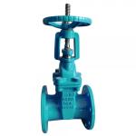 Resilent seated rising stem gate valve