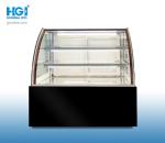 Glass 4ft Silver Commercial Bakery Cake Display Showcase SASO 3 Layer Right