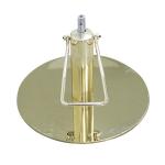 16kg Weighted Gold Base For Barber Salon Chairs Lift Oil Pump Base 150mm Trips