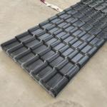 Black PVC Roof Tile Bamboo Joint Waterproof Resinvilla Tile Glazed Roofing Tile