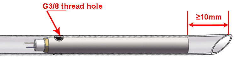 Heating 230V and 300W Pellet Resistance Ceramic Cartridge with 30cm Customized Lead Wire