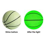 Glowing Reflective Basketball Size Number 7 Luminous Leather Basketball Glow In