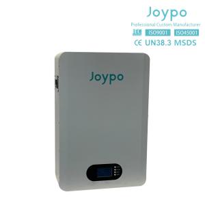 Quality Joypo Wall Mounted 5KWH 10KWH LiFePO4 Rechargeable Battery For Solar Power Storage wholesale