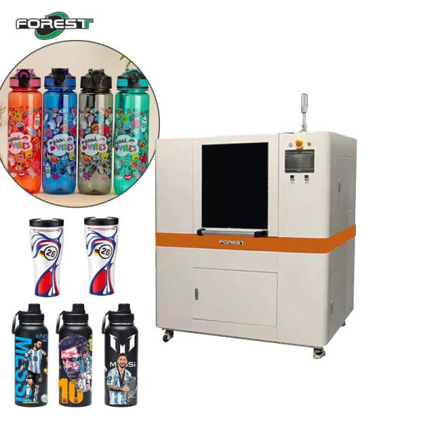 220V Cylinder Inkjet Printer Stainless Steel Thermos Bottles Glassware Aluminium
