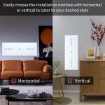 EU Standard 228 9 Gang 470g Touch Sensitive Light Switch Touch Screen Light
