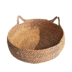 Quality Removable Straw Pet Beds Washable Warm Four Seasons Universal Cat Rattan Bed wholesale