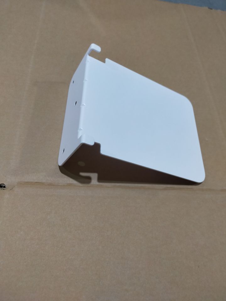 Wall Mounted Book Shelf for Bedroom Bathroom Kitchen Iron Floating Shelves in White