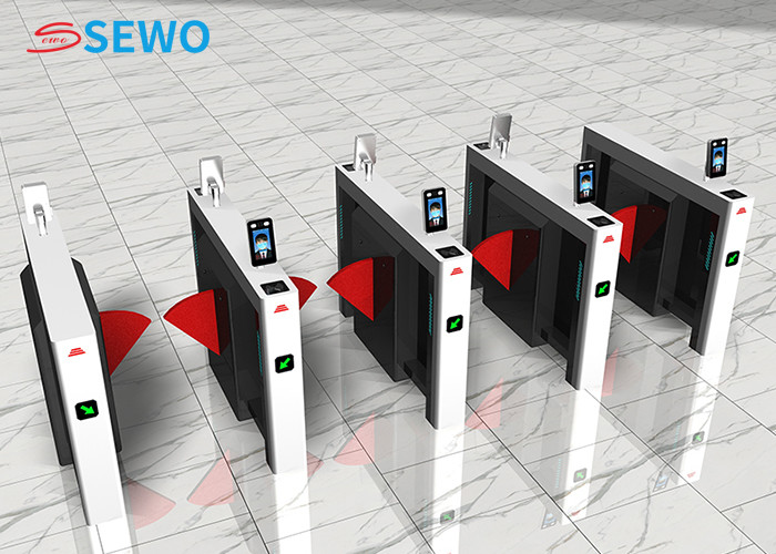 Stainless Steel Flap Barrier Turnstile Facial Recogintion 30-40people/Min