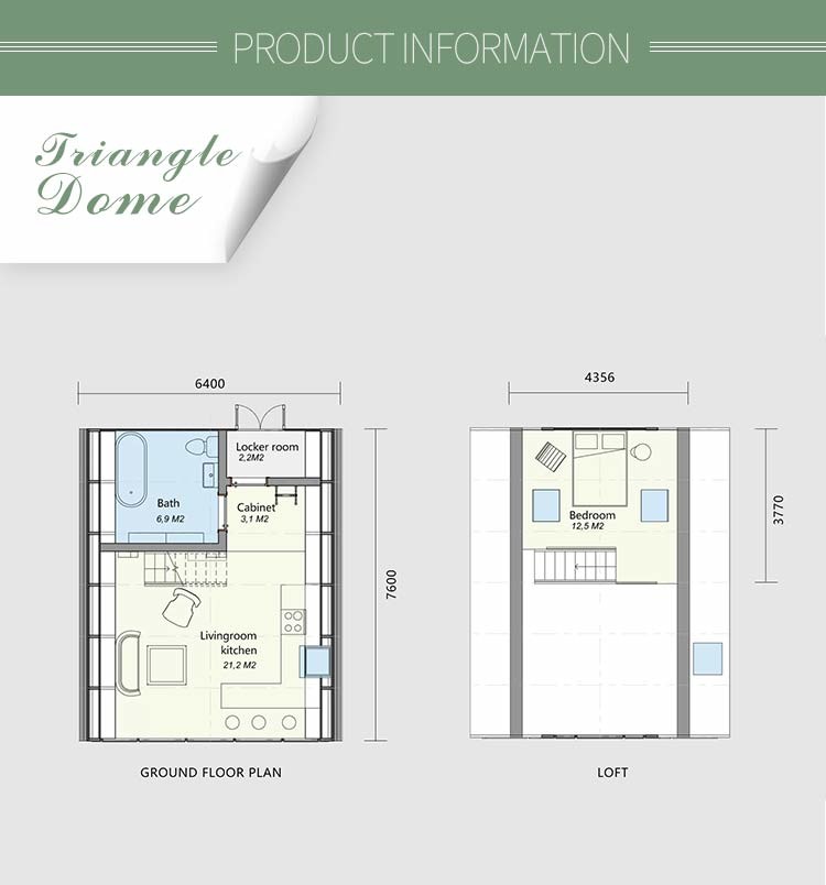 Prefab Light Steel Frame House Hotel Light Steel Unit Tiny Home