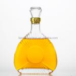 Wine 200ml Transparent Round Empty Flint Glass Liquor Bottle With Sealed Cork