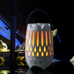 OEM/ODM Logo Bluetooth Speaker Flame Light UV LED Camping Lamp Rechargeable