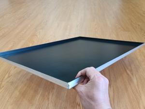 Quality Rk Bakeware China- Nonstick 4 Sided Aluminum Sheet Pan 800X600mm Baking Tray wholesale