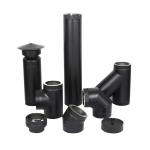 Consturction Double Wall Insulated Stove Pipe Sheet Metal Seal Quick Lock
