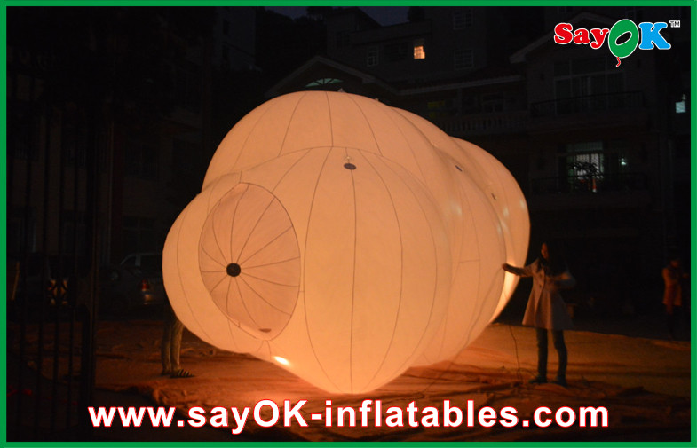 12m Long Giant Inflatable Balloon LED Helium Cloud With With 0.2mm PVC For Event