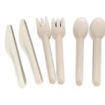 6'' Sugarcane Bagasse White Compostable Biodegradable Knives Forks