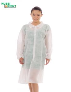 Quality PP Disposable Lab Coat Medical Non Woven Lab Coat With Snaps For Hostipal wholesale