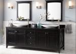 Villa Customized Free Standing Bathroom Vanity Cabinets , Painted 5 Times For