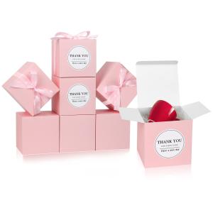 Quality Food Custom Foldable Kraft Paper Wedding Thank You Gift Box with Glossy Lamination wholesale