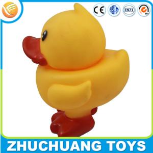 Quality color painting yellow noise making giant large plastic duck wholesale