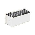 LPJ47040AENL 10/100 Base-T Green/Yellow LED 2X4 Port 8P8C RJ45 Jack Female