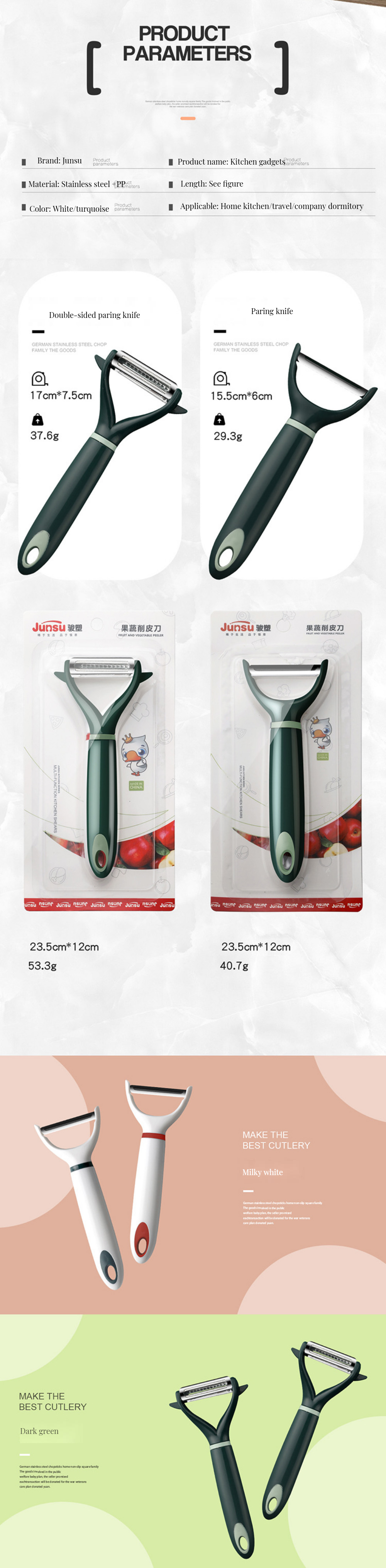 Fruit Vegetable Tools Kitchen Tools Stainless Steel Potato Peeler with Customized Logo