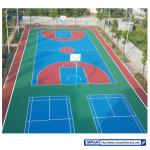 Multifunction Shock Absorption Silicon PU Sports Flooring Harmless