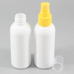 White 70ml 75ml PET Spray Bottle Cosmo Shape Round Shoulder