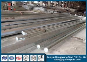 Quality Burial Type Steel Tubular Pole Metal Power Pole 3mm Thickness Long Life Time wholesale