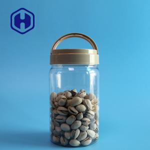 Quality FSSC 850ml Cylinder Leak Proof Plastic Jar With Lid Handle wholesale
