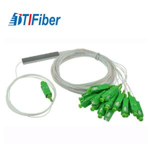 Quality 1X8 1x16 Tube Steel Fiber Optic Splitter 2.0mm Cable SC/APC PC UPC Connector wholesale