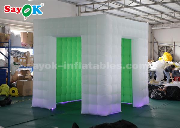 Inflatable Party Tent Oxford Cloth White And Green Inflatable Portable Photo