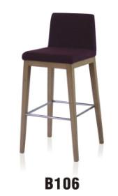 Quality North Europe style wooden bar chair furniture with cushion seat wholesale