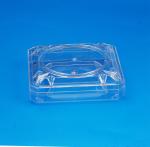 Single Wall Round Plastic Food Containers Crown Lid Type 28G PS - P1
