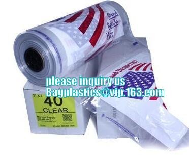 commercial clear pe ldpe poly hotel laundry roll up suit garment packaging dry cleaning cover plastic polythene bag for